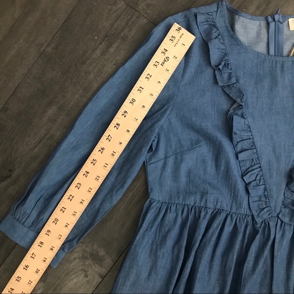 Ruffled Denim Dress - Picture 14 of 14